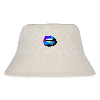 Cosmic Rainbow Lips - Stanley/Stella Recycled Bucket Hat - natural - Front