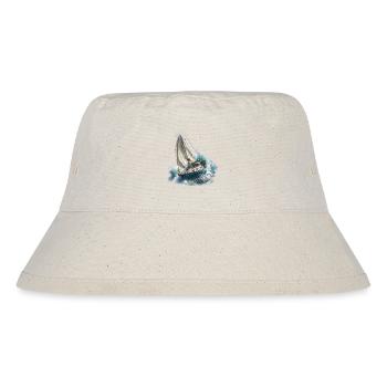 Segelboot im Sturm - Stanley/Stella recycelter Bucket Hat - Naturweiß - Vorne