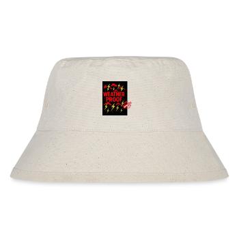 Wetterfestes Grafikdesign - Stanley/Stella recycelter Bucket Hat - Naturweiß - Vorne