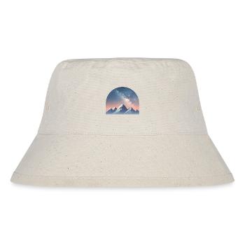 Milchstraßengipfel unter der Sternenkuppel - Stanley/Stella recycelter Bucket Hat - Naturweiß - Vorne