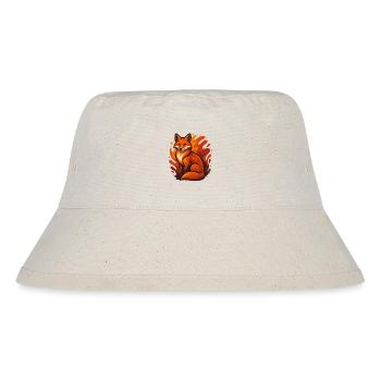 Flaming fox in graphic style - Stanley/Stella Recycled Bucket Hat - natural - Front