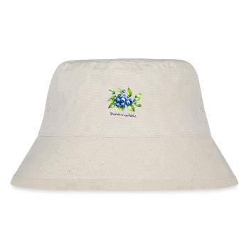 Blaubeere – botanische Illustration - Stanley/Stella recycelter Bucket Hat - Naturweiß - Vorne