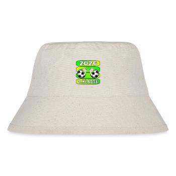 Fussball Grundschule 2 Klasse 2026 - Stanley/Stella recycelter Bucket Hat - Naturweiß - Vorne
