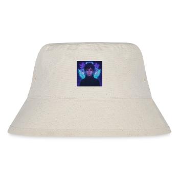 Cyberpunk Angel E-Boy Y2K Synthwave Art - Stanley/Stella recycelter Bucket Hat - Naturweiß - Vorne
