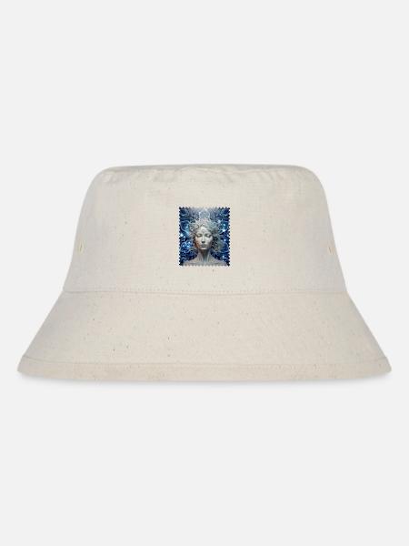 Kosmische Traumgöttin - Stanley/Stella recycelter Bucket Hat - Naturweiß