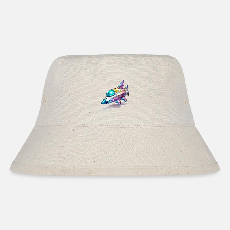Comet Flight Rumjager Neon - Stanley/Stella recycled bucket hat - råhvid