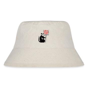Rat with protest sign - Stanley/Stella Recycled Bucket Hat - natural - Front
