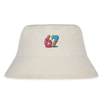 Six Seven Funny Kids Meme - Stanley/Stella Recycled Bucket Hat - natural - Front