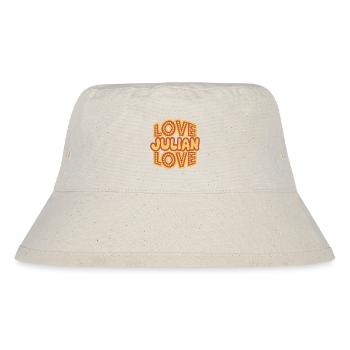 Geschenk für Julian - Stanley/Stella recycelter Bucket Hat - Naturweiß - Vorne