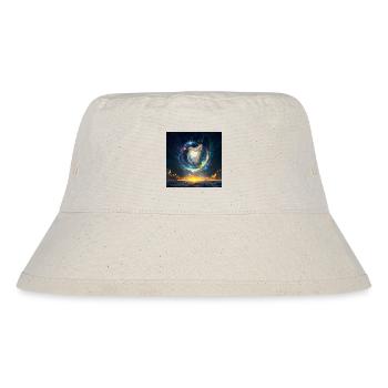Harp in Cosmic Dawn - Stanley/Stella Recycled Bucket Hat - natural - Front