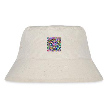 Colorful Squares - Stanley/Stella Recycled Bucket Hat - natural - Front