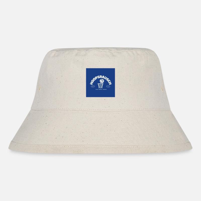 Hoopsrausch Basketball Emblem - Stanley/Stella recycelter Bucket Hat - Naturweiß
