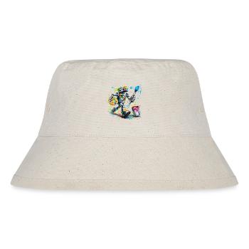 kreativer_Roboter - Stanley/Stella recycelter Bucket Hat - Naturweiß - Vorne
