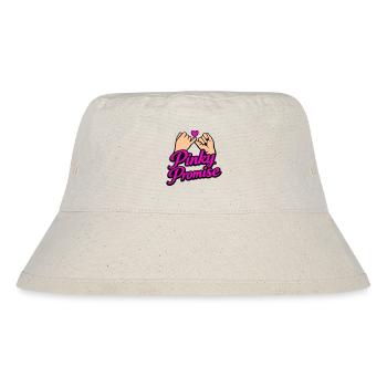 Pinky Promise Herz Versprechen Ehrenwort Shirt - Stanley/Stella recycelter Bucket Hat - Naturweiß - Vorne