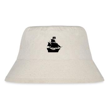 Piratenschiff - Stanley/Stella recycelter Bucket Hat - Naturweiß - Vorne