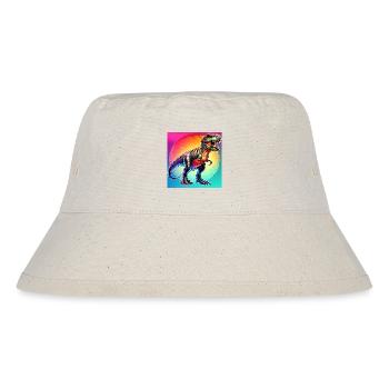 Dinosaurier - Stanley/Stella recycelter Bucket Hat - Naturweiß - Vorne