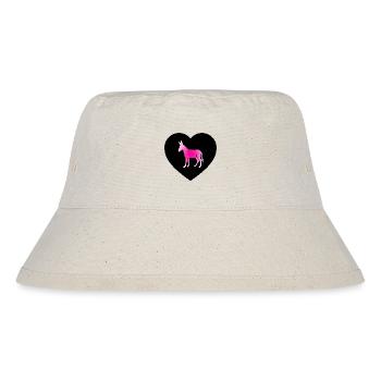 Esel - Stanley/Stella recycelter Bucket Hat - Naturweiß - Vorne