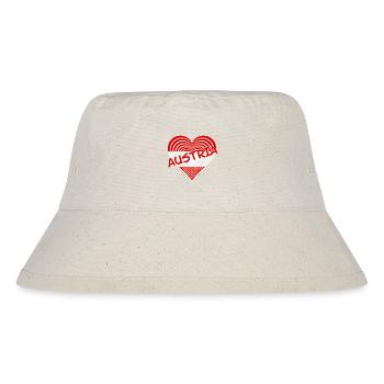 Austria Heart Stripe Austria Heart - Stanley/Stella Recycled Bucket Hat - natural - Front
