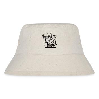 Taurus zodiac sign - Stanley/Stella Recycled Bucket Hat - natural - Front
