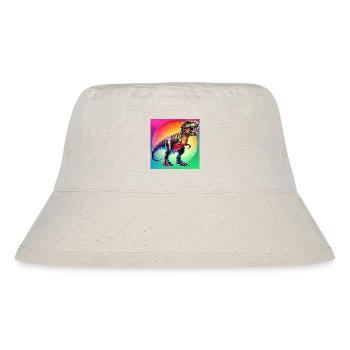 Dinosaurier - Stanley/Stella recycelter Bucket Hat - Naturweiß - Vorne