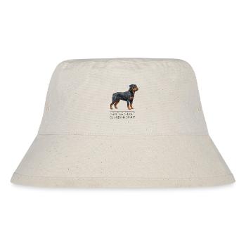 Rottweiler Low-Poly Art - Gentle giant - Stanley/Stella recycelter Bucket Hat - Naturweiß - Vorne