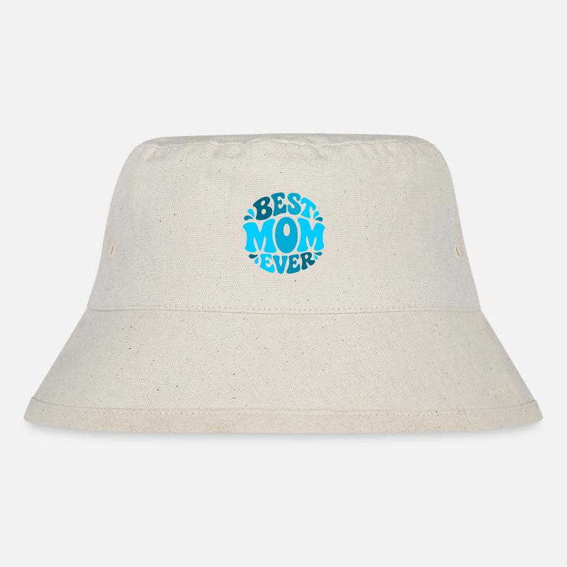 Meilleure Maman de tous les temps - Meilleur design de maman en nuances de bleu - Bob recyclé Stanley/Stella - blanc naturel