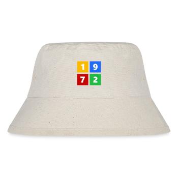 1972 - Stanley/Stella recycelter Bucket Hat - Naturweiß - Vorne
