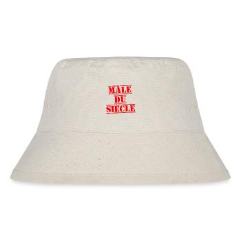 MÄNNLICHER MANN DES JAHRHUNDERTS – skurriles Wortspiel - Stanley/Stella recycelter Bucket Hat - Naturweiß - Vorne