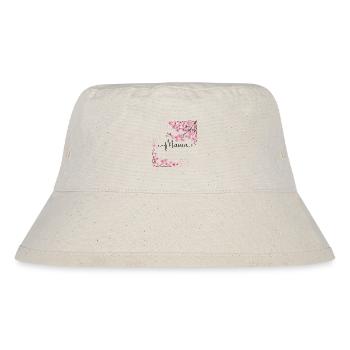 Cherry blossom frame in watercolor pink - Stanley/Stella Recycled Bucket Hat - natural - Front