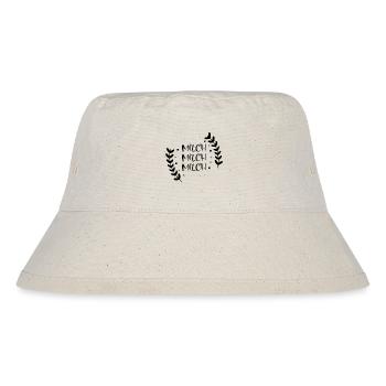 milch milch milch - Stanley/Stella recycelter Bucket Hat - Naturweiß - Vorne