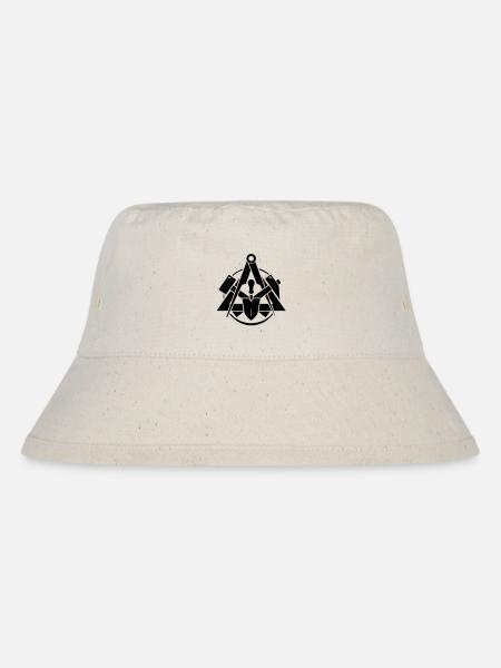 Maurer Logo - Stanley/Stella recycelter Bucket Hat - Naturweiß