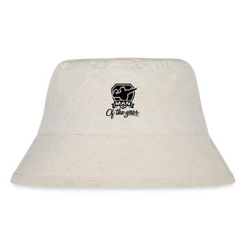 Man of the year 1 clr - Stanley/Stella recycelter Bucket Hat - Naturweiß - Vorne