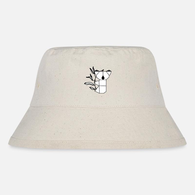 Koala auf Eukalyptus - Stanley/Stella recycelter Bucket Hat - Naturweiß