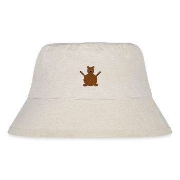 Cute brown bear - gift idea for kids - Stanley/Stella Recycled Bucket Hat - natural - Front
