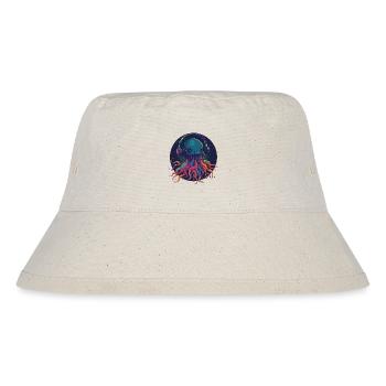 Techno Jellyfish - Cool jellyfish with headphones - Stanley/Stella Recycled Bucket Hat - natural - Front