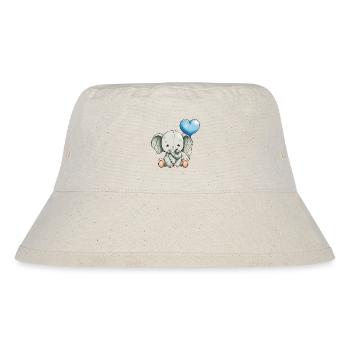 cute elephant - Stanley/Stella Recycled Bucket Hat - natural - Front