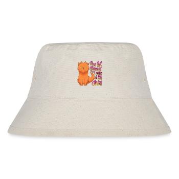 Nichts ist ewig, außer die Liebe zu deinem Hund - Stanley/Stella recycelter Bucket Hat - Naturweiß - Vorne