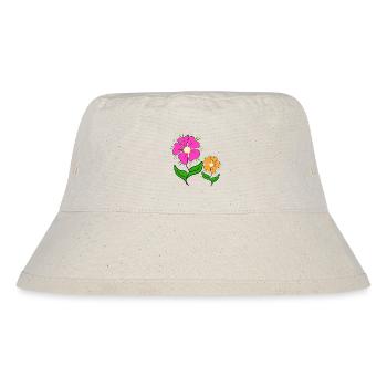 colorful flower meadow daisies flower flower tendril - Stanley/Stella Recycled Bucket Hat - natural - Front