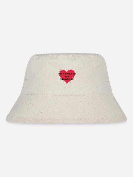 Mit dir fühle ich mich vollkommen - Stanley/Stella recycelter Bucket Hat - Naturweiß