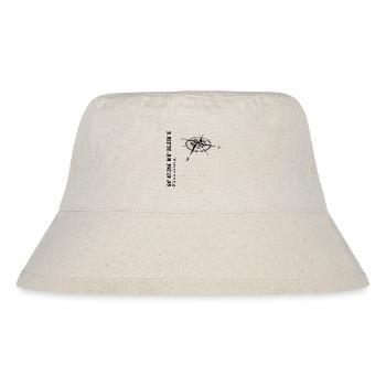 Koordinaten Flensburg - Stanley/Stella recycelter Bucket Hat - Naturweiß - Vorne