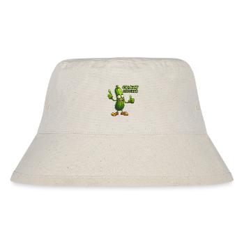 Crazy Veggies: Zucchini Thumbs Up - Stanley/Stella recycelter Bucket Hat - Naturweiß - Vorne