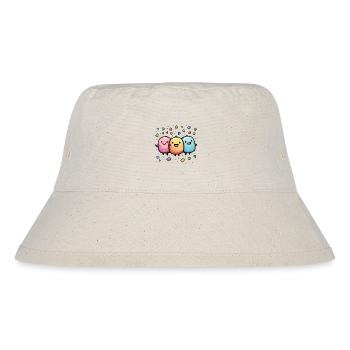 Carnival joy with confetti - Stanley/Stella Recycled Bucket Hat - natural - Front