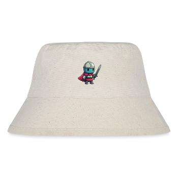 Tapferer Ritter im Comicstil für Kinder - Stanley/Stella recycelter Bucket Hat - Naturweiß - Vorne