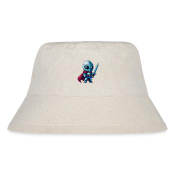 Tapferer Ritter im Comicstil für Kinder - Stanley/Stella recycelter Bucket Hat - Naturweiß - Vorne