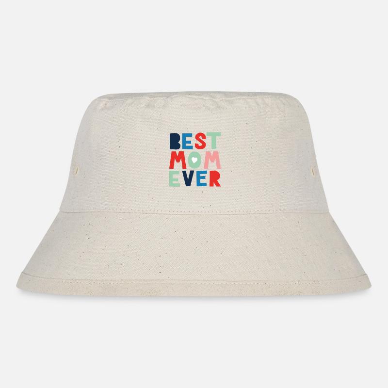 Best Mom Ever - Stanley/Stella recycelter Bucket Hat - Naturweiß