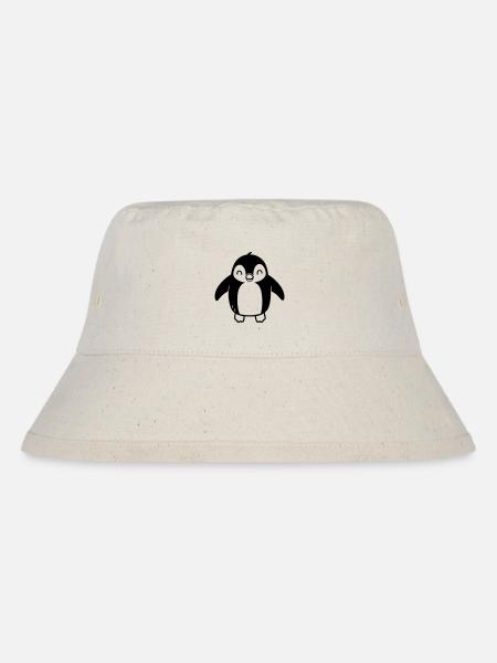 Pinguin - Stanley/Stella recycelter Bucket Hat - Naturweiß