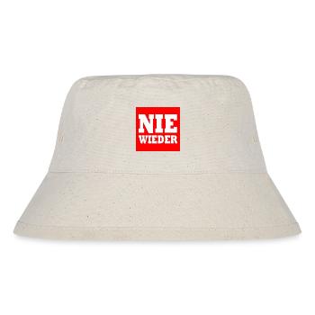 Nie wieder - Stanley/Stella recycelter Bucket Hat - Naturweiß - Vorne