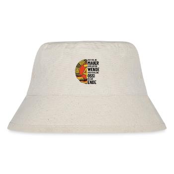 Ossi bis zum Ende - DDR Spruch - Stanley/Stella recycelter Bucket Hat - Naturweiß - Vorne