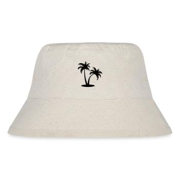 palm tree - Stanley/Stella Recycled Bucket Hat - natural - Front
