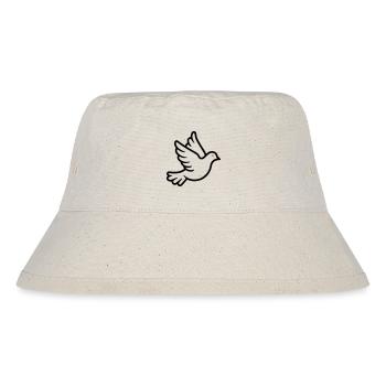 Taube - Stanley/Stella recycelter Bucket Hat - Naturweiß - Vorne